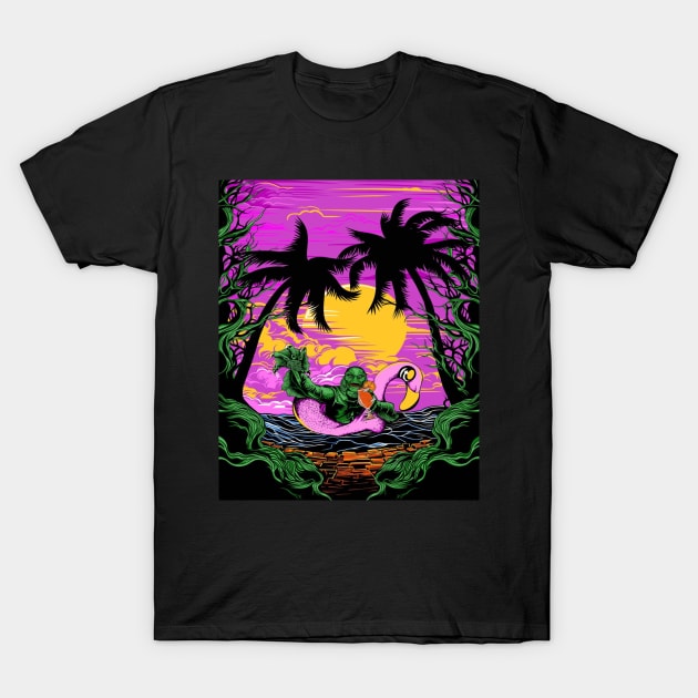 Gill-Man on vacation T-Shirt by Mikeywear Apparel